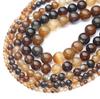 Pulsera de cuentas de ágata de color natural hecha a mano, collar, accesorios de joyería hechos a mano