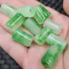 Piao Hua de Jade Passepartout de Jade Cuentas Sueltas de Jade Verde Yang Cuentas de Barril con Agujero Grande Pulsera Collar Accesorios de Joyería Cuentas Venta al por Mayor
