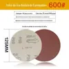 Lixa de Papel para Lixar a Seco de 4 Polegadas 5 Polegadas Folha Afiada Flocada Escovada Corindo para Polimento e Acabamento de Parede Móveis