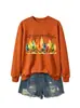 Outono é meu favorito Amazon eBay site independente moda casual feminina moletom gola redonda comércio exterior