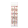 P0237-239 Rubor Degradado Color Sencillo Vidrio Estilo Popular 30 Piezas Uñas Portables Estilo Blanqueador Uñas Pre-fabricadas