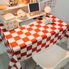 Mantel a cuadros ins Popular Famoso de Internet Fotografía Escritorio de estudiante Decoración de dormitorio Mesa de té A prueba de polvo Tela para puesto de picnic