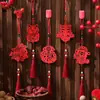 Decoraciones de Año Nuevo 2027 para Interiores Colgantes de Planta Verde Adornos Evento en Centro Comercial Pequeños Regalos Año del Cordero Carácter de Fortuna Decoraciones Colgantes Magnéticas
