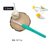 Juego de Ganchillos Amazon Colorido Mango Suave Tpr Ganchillo de Aluminio DIY Lana Ganchillo Barba Bolsa Set