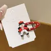 Grampo de Franja de Desenho Animado com Bolinhas para Testa, Grampo Lateral Doce Ins Nicho Grampo Bico de Pato Grampo para Cabelo Quebrado Novo Estilo 2025