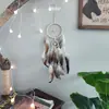 Decoración del Hogar Regalo de Cumpleaños Bosque Pluma Carrillón de Viento Atrapasueños Colgante Atrapasueños Indio Colgante de Plumas