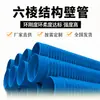 Fabricante de tubos de parede estrutural hexagonal de HDPE em Linyi produz tubos de esgoto tipo novo DN200-800 com anéis reforçados e anéis flexíveis