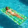 Exportación transfronteriza de camas flotantes inflables de PVC para adultos, colchonetas de aire flotantes para ocio al aire libre en la piscina