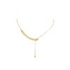Nuevo Collar de Cristal con Sentido de Diseño Nicho de Moda, Cadena Elegante y Simple para el Cuello de Mujer con Borla Dravable Clavícula