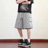 Verano 9 Pantalones de Pierna Recta Juveniles Delgados de Cuarto Moda 59 Sueltos Casuales Control de Precios 2025 Negro