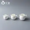 50ml 90ml 150ml cuchara de leche estilo occidental con asa cubo para salsa de carne para comida occidental cuchara de leche de cerámica blanca
