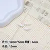 Alas de Corazón de Doble Cara con Cuentas DIY Aleación de Esmalte Cuentas Espaciadoras Cadena para Teléfono Pulsera Collar Accesorios de Joyería Materiales
