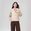 Colete de Penas Leve Feminino com 90% de Penas, Gola Alta, Novo Estilo Outono e Inverno, Colete Emborrachado com Padrão de Nuvens, Tendência