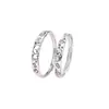 Anillos Originales Tichya para Pareja Gato Perro Diario Plata de Ley S925 Par Diseño de Nicho Dibujos Animados Hombres Mujeres Anillo Ajustable