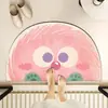 Alfombrilla Creativa de Dibujos Animados Nube de Barro Diatomeas para Baño y Entrada de Ducha, Alfombrilla Antideslizante para Pies, Alfombrilla Absorbente de Agua y Resistente al Desgaste