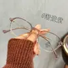 Nuevos Armazones para Gafas Qianai de TR90 con Filtro de Luz Azul para Mujer, Gafas Lisas de Marco Pequeño de Alta Gama, Se Pueden Personalizar con Lentes Graduados
