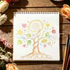 Ventas directas del fabricante: Tablero de pintura con plantilla de hueco de árbol grande, plantillas de pintura pintadas a mano de hojas de bosque, venta al por mayor