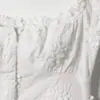 Ins Transfronterizo Europeo y Americano 2026 Nueva Moda Elegante Amazon para Mujer al por Mayor Top Corto Bordado en Relieve Tridimensional
