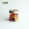 Frasco de plástico transparente de 150ml pote para embrulho de presente pote selado grau alimentício para ração de animais pote de plástico para nozes caixa plástica redonda