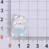 Tulipa de Desenho Coelho Resina Acessórios DIY Capa de Celular Suporte de Telefone para Geladeira Adesivo Grampo de Cabelo Acessórios de Cabelo Material