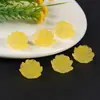 Cuentas de ábaco con brillo dorado, cuentas planas, cuentas trapezoidales de loto, colgantes de material de resina, pulsera y collar DIY al por mayor