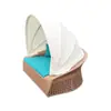 Cama de Exterior, Cadeira de Salão, Pátio de Jardim, Sofá Ninho de Pássaro, Praia ao Ar Livre, Varanda, Piscina, Cama Redonda Grande Preguiçosa para Exterior