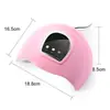 Máquina de fototerapia LED/UV con luz de inducción inteligente para uñas de 36 W, temporizador automático de tres velocidades, luz para hornear con pegamento para esmalte de uñas USB