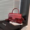 Bolso de Mano de Alta Gama Primavera 2025 Nuevo Diseño Nicho Versátil Bolso de Hombro Cruzado Ins Elegante Bolso Cuadrado Pequeño