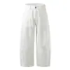 2025 Nova Calça Reta Solta Popular Lyocell Tencel Calça Casual de Perna Larga Estilo Japonês Jeans para Trabalho