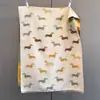 Bufanda de Perro Salchicha con Estampado Completo Leche Fufu Nueva para Otoño e Invierno Bufanda Chal Cálido Lindo Dulce Suave Atmósfera Linda para Mujeres