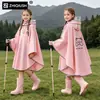 Capa de Chuva Infantil para Meninas, Alunos do Ensino Fundamental, Poncho Impermeável Especial para Meninos e Bebês, Jardim de Infância, Novo Poncho de Chuva