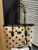 Bolsa Tote de Bolinhas Shuai Mi Home para Mulheres 2026 Nova Grande Capacidade Luxo Leve Nicho Bolsa de Ombro Casual Bolsa para o Dia a Dia