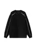 Sudadera Desconstruida con Cuello Redondo Rivet para Hombre, Ropa de Moda Estilo Americano para Primavera y Otoño, Gama Alta, Elegante, Holgada, Chaqueta Pesada