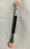 Ventas Directas de Fábrica nuevo pincel para sombra de ojos de doble punta 7.5CM aplicador de sombra de ojos de doble punta tubo de aluminio aplicador de sombra de ojos 12 piezas