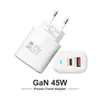 Cargador Múltiple AC Luz Azul QC3.0+PD20W Carga Rápida Cargador de Teléfono Móvil Adaptador de Corriente 5v2a Venta al por Mayor