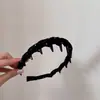 Diadema de Tela Estilo Coreano con Patrón de Estrellas en Zigzag para Mujer, Versátil para Volumen Craneal Alto, Diadema Antideslizante para Lavarse la Cara, Accesorio para el Cabello