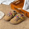 Zapatos Birkenstock de Borlas para Niñas Otoño 2025 Nuevos Zapatos Infantiles Estilo Coreano Retro con Perlas Zapatos Casuales para Niñas