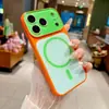 Capa Color-Blocking Dopamina para Apple 18 Pro Max, Transforma-se Instantaneamente em uma Capa de iPhone 16 Colorida como Doce com Recortes Precisos, Anti-Queda e Atração Magnética
