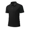 8903 Camisa Polo Transfronteriza Talla Asiático-Europeo 180g Top de Manga Corta