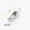 Hebilla de Cintura de Acero Inoxidable, Conector de Cadena de Perlas Redondas, Hebilla de Perlas, Broche de Perlas, Accesorios para Joyería DIY, Múltiples Tamaños, 304 Sin Decoloración
