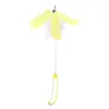Juguete para gatos de estilo pesca de palo largo, suministros para gatos, gatito, gato bebé, palo de hadas, pluma, campana, tres secciones, retráctil, divertido palo para gatos