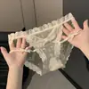 Apanhador de Luar~Calcinhas Sexy de Renda Estilo Francês com Design Sutil, Puro Desejo Vazada Respirável Forro 100% Algodão Calcinhas Femininas