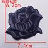 Tamanho pequeno, médio e grande autoadesivo bordado de flor de rosa adesivo de tecido patch branco patch decorativo para roupas flor de tecido acessórios de vestuário