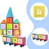 Al por mayor transfronterizo Pieza magnética de color para ventana Bloques de construcción Magnético fuerte Amazon Niños y niñas Castillo educativo ensamblable Juguetes