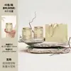 Lata de Hoja de Lata Lata de Hierro Doble Lata con Bolsa Paquete de Media Catty 250g Caja de Té Té Verde Té Blanco Té Pu'er Caja Vacía Universal