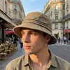 Chapéu de Pescador Jeans Lavado Vintage Desgastado Moda Europeia e Americana Nova Primavera e Outono para Homens e Mulheres Chapéu de Sol Outdoor de Aba Larga Proteção Solar