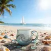Transfronterizo Nuevo Producto Vaso de Vidrio Ola de Mar Hecho a Mano Fabricante de Vidrio Ola de Mar Venta al por Mayor