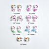Mudança de luz bonito novo estilo pele branca spice estilo gato desenho animado mini tridimensional hello kitty resina nail art decorações