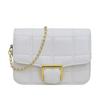 Bolsa quadrada texeled estilo coreano feminina 2024 novo estilo simples bolsa de ombro para deslocamento estilo ocidental bolsa casual crossbody