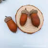 Estilo Floresta Bolota Natural Decoração de Bolota Pingente de Flor Seca Feito à Mão Conjunto de Natal com Frutas Secas de Pinheiro Ornatos de Criação Ambiental para Jardim de Infância